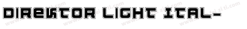 Direktor Light Ital字体转换